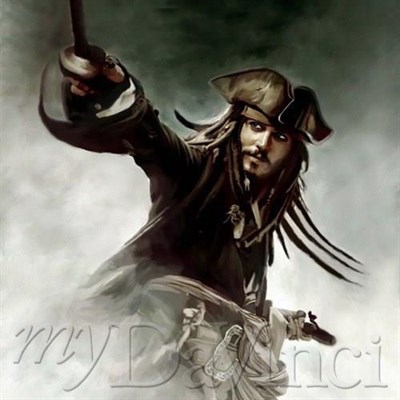 Johnny Depp Oil Painting Giclee - myDaVinci